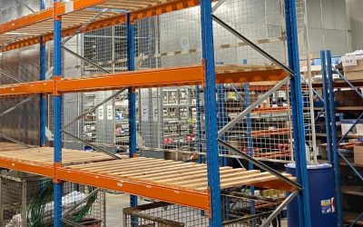 New double warehouse and pallet racking at Lummen site